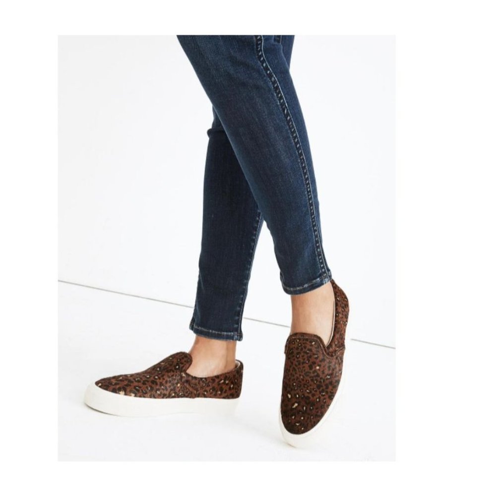 MADEWELL Sidewalk Sneaker Shoes Calf Hair 7 NEW $98